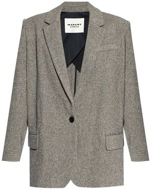 Isabel Marant Embroidered Stretch Crepe Omelia Blazer in