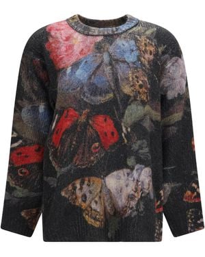 R13 Oversized Cashmere Crewneck Jumper - Grey
