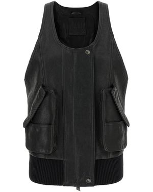 The Attico Blouson Vest - Black