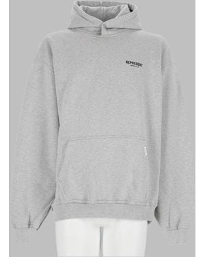 Represent Felpa Con Cappuccio - Gray