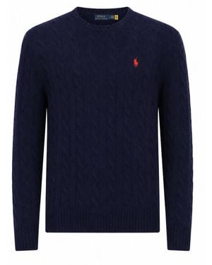 Polo Ralph Lauren Cashmere Blend Knit Jumper - Blue