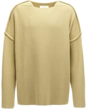 Jil Sander Geometric Neckline Sweater - Natural