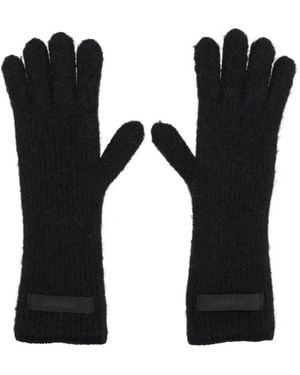 Jacquemus Gloves With Logo - Black