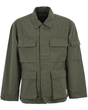 Carhartt Cotton Utility Jacket With Cargo Pockets - Green