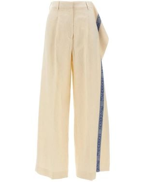 JW Anderson J.W.Anderson Logo Band Panel Trousers - Natural