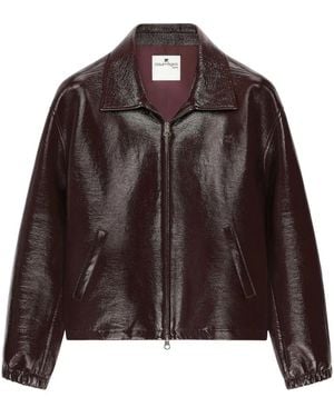 Courreges Courregès Cotton Polyurethane Elastane Jacket - Brown