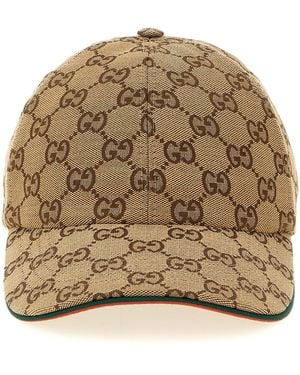 Gucci Gg Fabric Cap - Natural