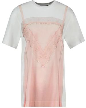 Simone Rocha Slip Dress Trompe L'Oeil T-Shirt - Pink