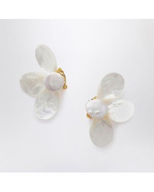 Eliou Fada Earrings - White