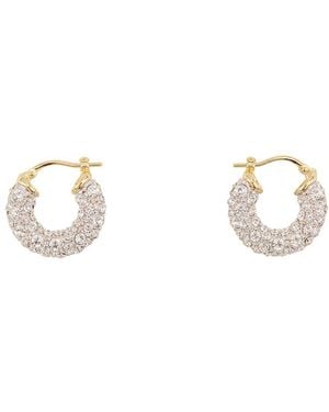 Simone Rocha Rhinestone Hoop Earrings - Metallic