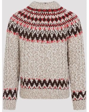 Moncler Wool Jacquard Sweater - Pink