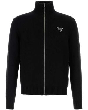 Prada Cashmere Cardigan - Black