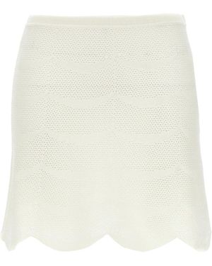 Tom Ford Crochet Mini Skirt - Natural