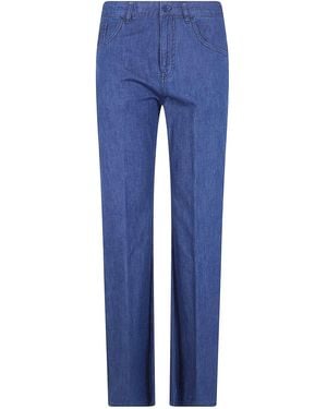 Aspesi Straight Leg Pants - Blue