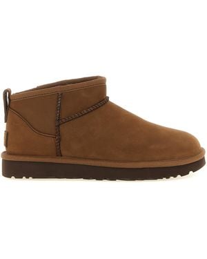 UGG 'Classic Ultra Mini' Ankle Boots - Brown