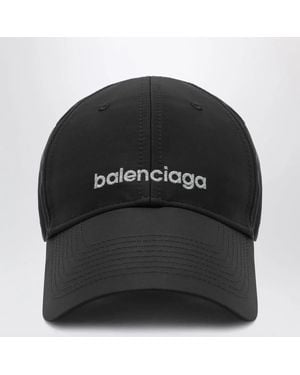 Balenciaga Techwear Cap With Reflective Detailing - Black