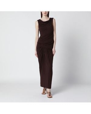 Entire studios Tobacco-colored Dress With Draping