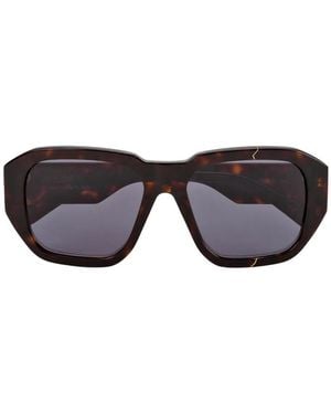 FACE HIDE Multicolour Acetate Sunglasses - Black