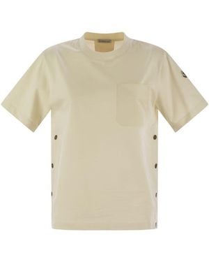 Moncler Cotton T-Shirt With Pocket - White