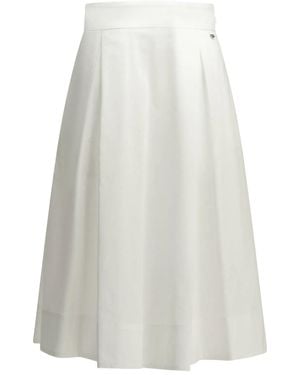 Herno A-Line Midi Skirt - White