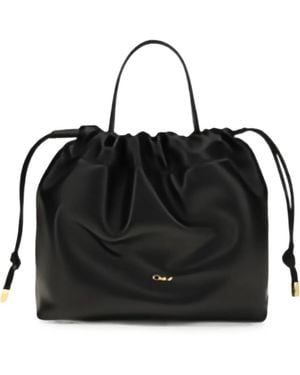Chloé Icons Leather Clutch - Black