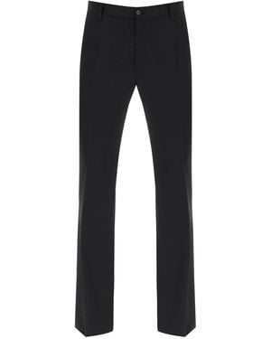 Dolce & Gabbana Dolce & Gabbana Flared Wool Trousers - Blue
