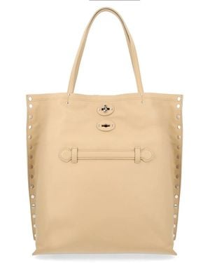 Zanellato Bovine Leather Handbag - Natural