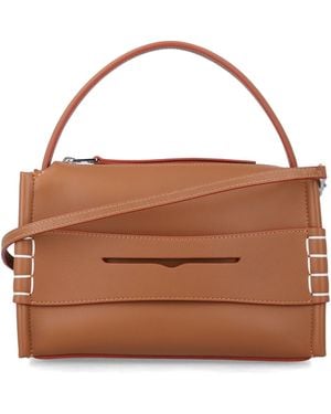 JW Anderson Small Loafer Leather Bag - Brown