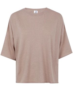 Liviana Conti "Mandy"Short Sleeve T-Shirt - Natural