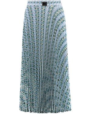 Tory Burch Printed Midi Skirt - Blue