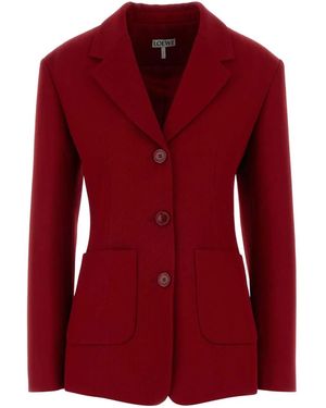 Loewe Wool Blend Blazer - Red