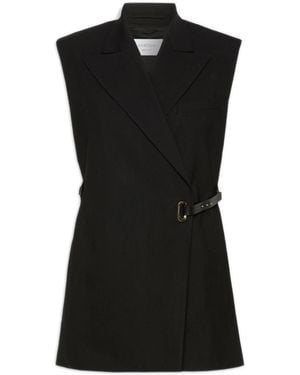 Max Mara Sleeveless Blazer - Black