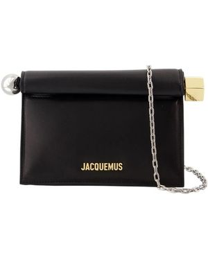 Jacquemus The Rond Carre Small Clutch Bag - Black