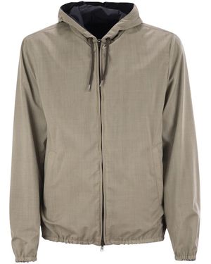 Herno Reversible Hooded Jacket - Grey
