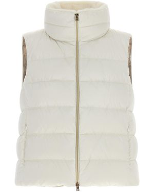 Herno Technical Satin Vest - White