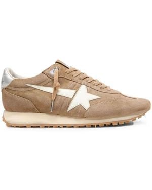 Golden Goose Marathon Tobacco Suede Trainers - Metallic