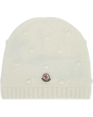 Moncler Jr Hat - Natural
