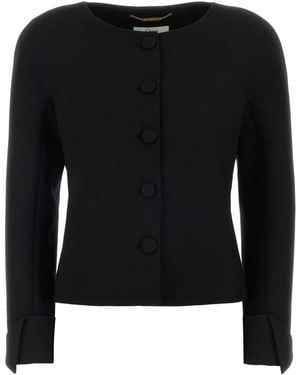 Chloé Crepe Blazer - Black
