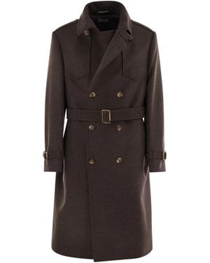 Brunello Cucinelli Wool Trench - Black
