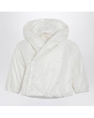 Teddy & Minou Hooded Puffer Jacket - White