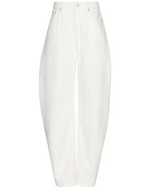 Alaïa Alaia Round Tapered Jeans - White