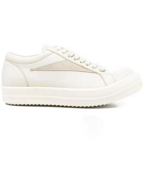 Rick Owens Leather Sneaker - White