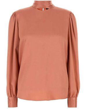 Tom Ford Fluid Double Silk Satin Long Sleev - Orange