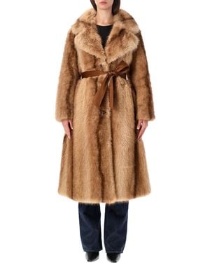 Urbancode Long Coat Fur - Brown