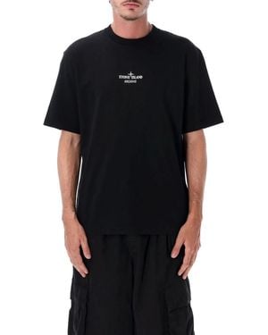 Stone Island Archivio Logo-Print T-Shirt - Black