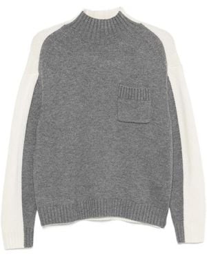 Semicouture Winnie Cashmere Sweater - Gray