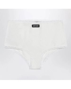 Miu Miu Cotton Culottes - White