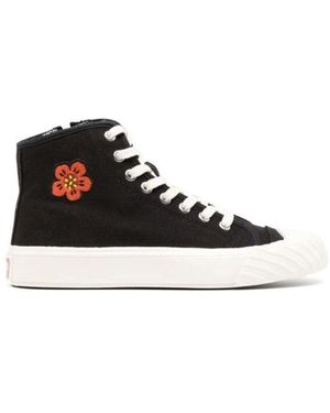 KENZO School Boke Flower Hi-Top Sneakers - White