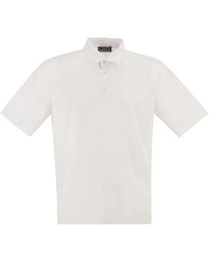 Herno Technical Functional Fabric Polo Shirt - White