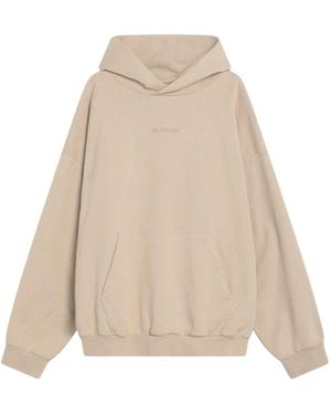 Balenciaga Embroidered Logo Sweatshirt - Natural
